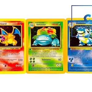 1st Eddition Base Set Charizard, Venusaur, Blastoise (High Quality Proxy)