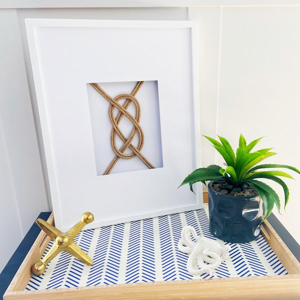 Nautical Knot Shadow Box Etsy
