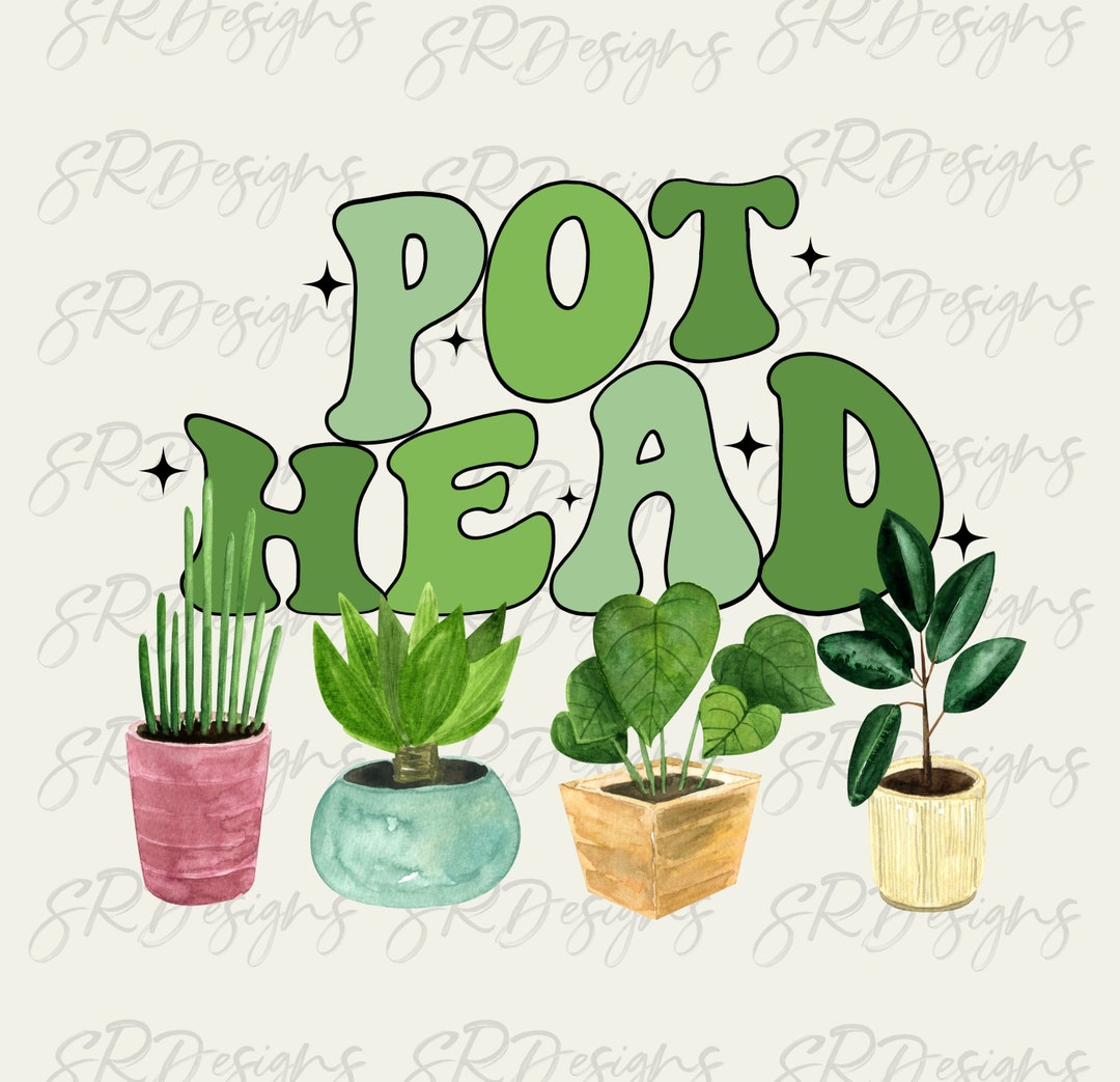 Pot Head Png Garden Pot Head Png Pot Head Plants Png Etsy
