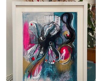Abstract Art Print | Hand-Embellished | Contemporary wall art | Various sizes