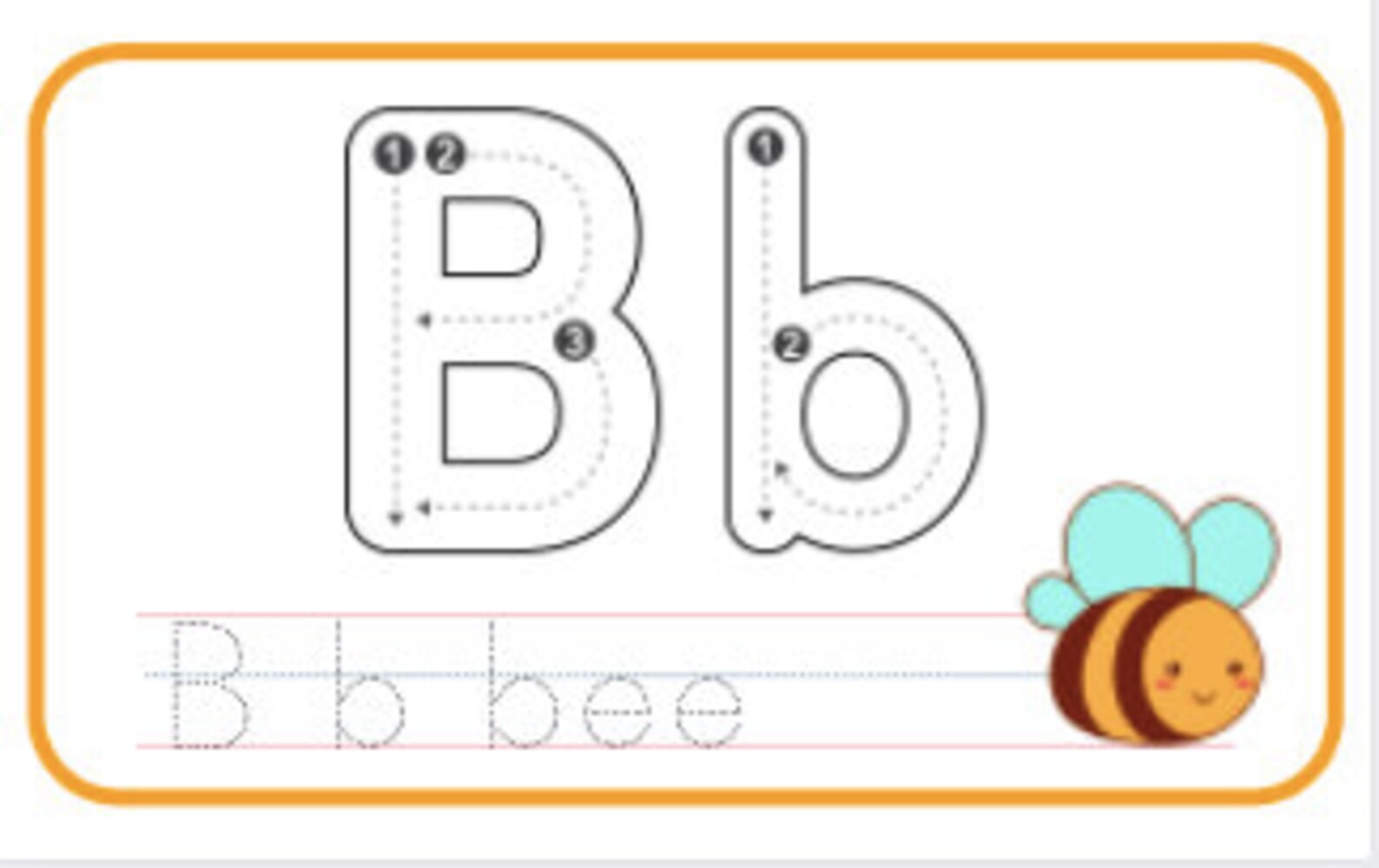 Alphabet Flashcards Printable Jumbo ABC Cards Oversized Etsy Canada