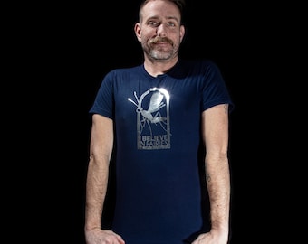 I believe in Fairies silver-foil printed T-shirt
