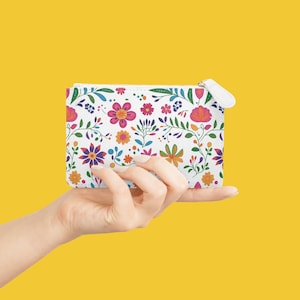 Bunte Fiesta Farben Mini Clutch Bag - Lebendige Bunte Beutel, kleine Handtasche, Boho Chic Geldbörse, Portemonnaie im mexikanischen Stil, Party Accessoire