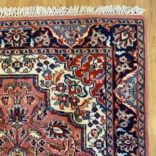 Pink Vintage Rugs Etsy