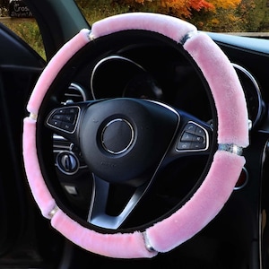 Pink bling steering wheel cover online