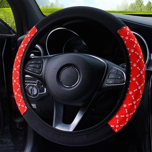 Lightning mcqueen steering wheel cover deals