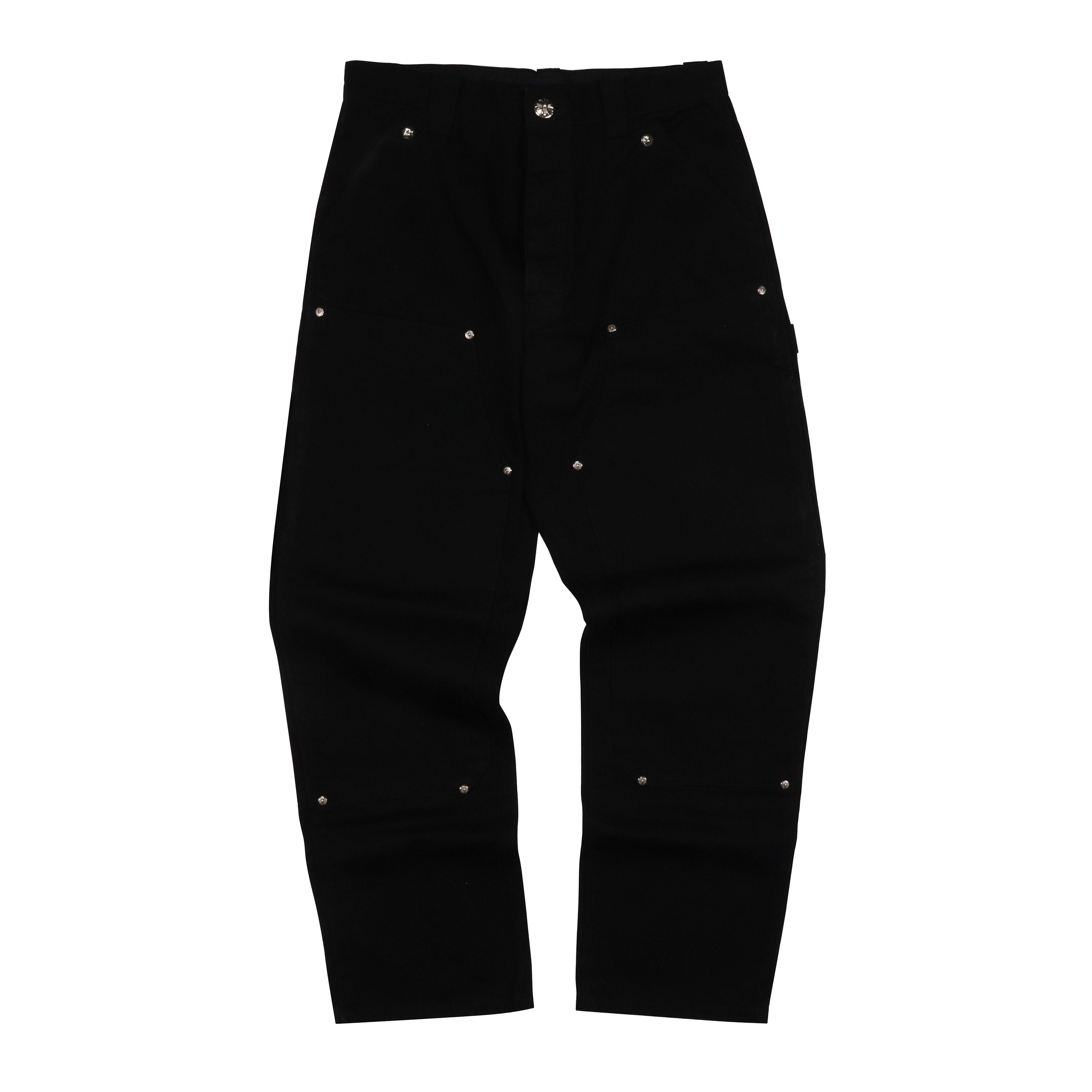 black chrome heart pants