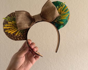 Orejas de Mickey inspiradas en la jungla/tierra de aventuras