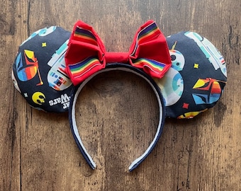 Orejas de Mickey inspiradas en Star Wars con los colores del Orgullo/Arcoíris