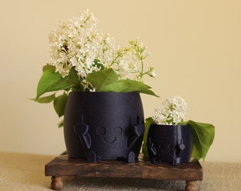 Middle Finger Happy Planter - Succulent Pot