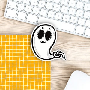 Origin Colbert|Geister Vinyl die cut Aufkleber|gruselige Planer Aufkleber Schreibwaren|wunderbare Geist Aufkleber|glänzend oder matt laminierte Oberfläche