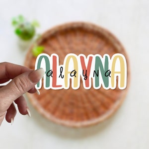 Gepersonaliseerde naamsticker| Aangepaste naamsticker | Naamsticker | Sticker waterfles | Laptopsticker | Aangepast cadeau | GRATIS VERZENDING!