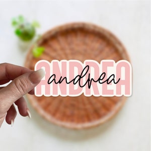 Etiqueta engomada de nombre personalizada / Etiqueta de nombre personalizado / Etiqueta de nombre / Etiqueta de botella de agua / Etiqueta de computadora portátil / Regalo personalizado / ¡ENVÍO GRATIS!