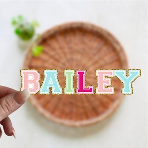 Gepersonaliseerde naamsticker| Aangepaste naamsticker | Naamsticker | Sticker waterfles | Laptopsticker | Aangepast cadeau | Pasen | GRATIS VERZENDING!
