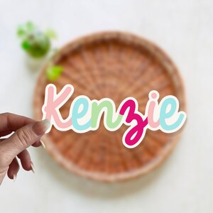 Gepersonaliseerde naamsticker| Aangepaste naamsticker | Naamsticker | Sticker waterfles | Laptopsticker | Aangepast cadeau | GRATIS VERZENDING!