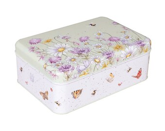 Wrendale Designs "Bee's and Butterflies" Rectangular Tin