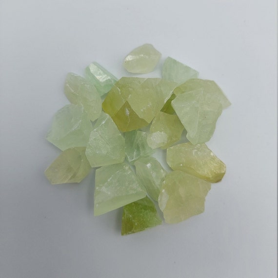 Green calcite crystals