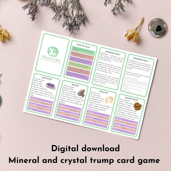Crystal Trumps Card Game printable download