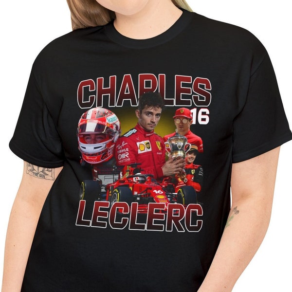 90s Vintage Charles Leclerc Scuderia Ferrari Shirt - Vintage Charles Leclerc Tee - Scuderia Ferrari Shirt - Premium Quality