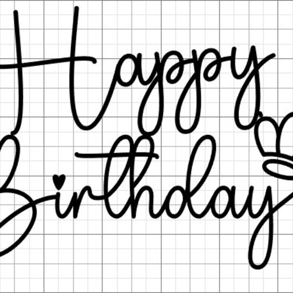 Happy Birthday Decals Etsy Australia