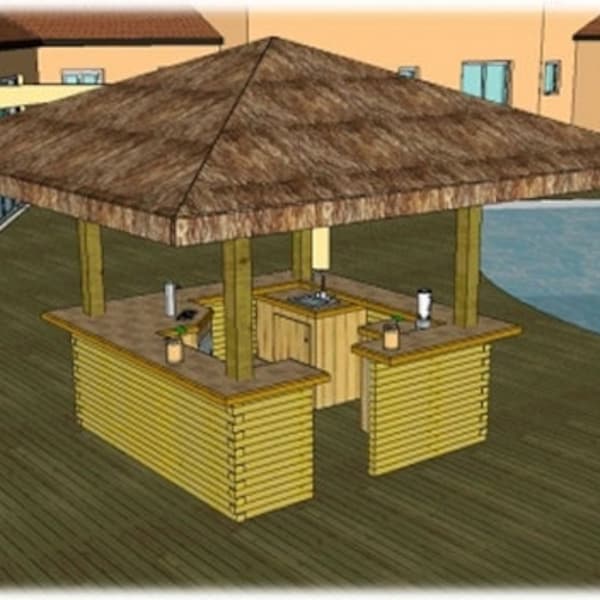 Tiki Bar Plans Etsy