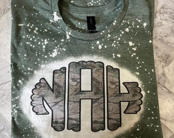 カスタムブリーチTシャツ：画像入り円形モノグラム