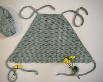 Quick Beginner Friendly - Curie Crop Top - Halter Top - Crochet Pattern