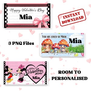 Printable Valentine&#39;s Day Chocolate Wrappers,  Love Chocolate Wrapper, Cute Valentines wrapper, cheeky valentines wrapper, valentines treat
