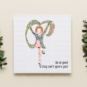Biglietto personalizzato, Ballerino irlandese, Congratulazioni, Ben fatto, Biglietto di buon compleanno, Citazione ispiratrice, Arte arcobaleno, Regalo insegnante di danza