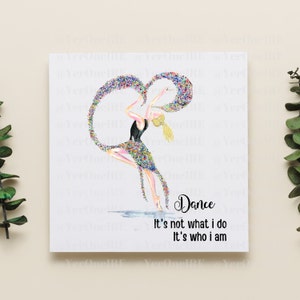 Ballerina irlandese, Danza irlandese, Ballerina Card, Citazione ispiratrice, Carta arcobaleno, Acquarello, Regalo insegnante di danza, Congratulazioni, Personalizza