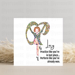 Carte de danse irlandaise, danse irlandaise, citation inspirante, art arc-en-ciel, aquarelle, irlandais, cadeau pour professeur, carte de félicitations, personnalisation image 8