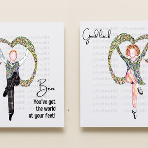 CLRG Irish Dancing World Cup 2024, Good Luck Irish Dancing Card, An Chomhdháil 2024 World Cup, Irish Dancer, WIDA