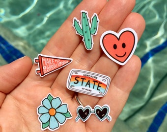Mini Sticker Pack Aesthetic, Mini Stickers, Cute Sticker Pack, Y2K Stickers, Positivity Laptop Stickers, Vinyl Waterproof Phone Stickers 1"