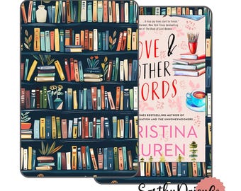 Bookshelf Kindle Skin Decal, Bookstack Kindle Colorsoft Basic Paperwhite 11 12 2024, Cottagecore Reusable Vinyl Wrap For Kobo Libra 2 Colour