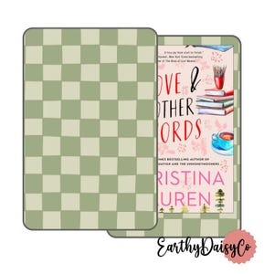 Checkered Kindle Skin, Green Kindle Decal, Gingham Plaid Kindle Colorsoft Skin, Kindle Paperwhite 2024 Skin, Vinyl Wrap For Kindle Basic