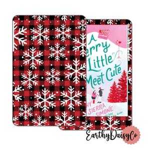 Retro Plaid Christmas Kindle Skin Decal, Red Checkered Kindle Colorsoft Basic Paperwhite 11 12 2024 Skin, Vinyl Wrap For Kobo Libra 2 Gifts