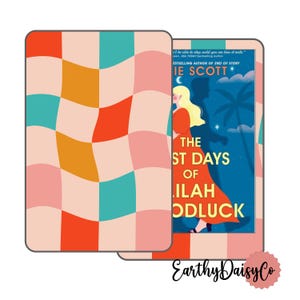 Checkered Kindle Skin, Brown Retro Kindle Skin Decal, Pastel Pink Kindle Basic Skins, Kindle Paperwhite 2024 Skin, Boho Kindle Vinyl Wrap