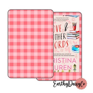 Checkered Kindle Skin, Pink Retro Kindle Skin Decal, Gingham Plaid Kindle Basic Skin, Red Kindle Paperwhite 2024 Skin, Vinyl Wrap For Kindle