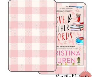 Checkered Kindle Skin, Pink Pastel Retro Kindle Skin Decal, Gingham Plaid Kindle Basic Skins, Kindle Paperwhite 2024, Vinyl Wrap For Kindle