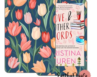 Pink Tulip Wrap For Amazon Kindle Basic, Paperwhite, Fire, Kobo, Bookish Gift, Floral Kindle Skin Decal, Aesthetic Cute Kindle Vinyl Skin