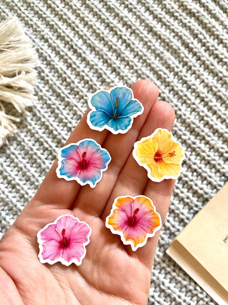 Yellow Hibiscus Stickers
