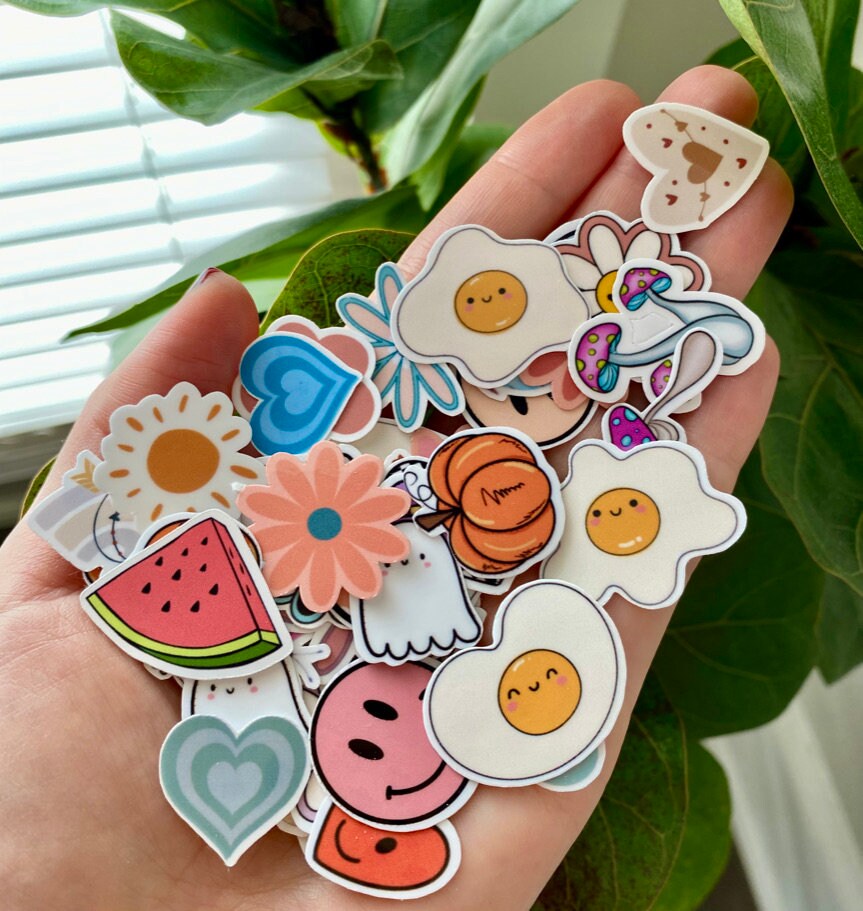 Mini Stickers Mystery Pack, Cute Small Waterproof Sticker Bundle ...