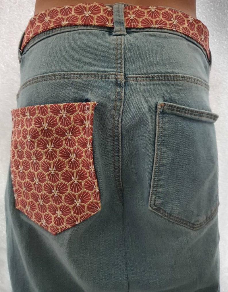 Jupe en jean customisé fillette image 4