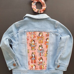 Veste en jean customisé