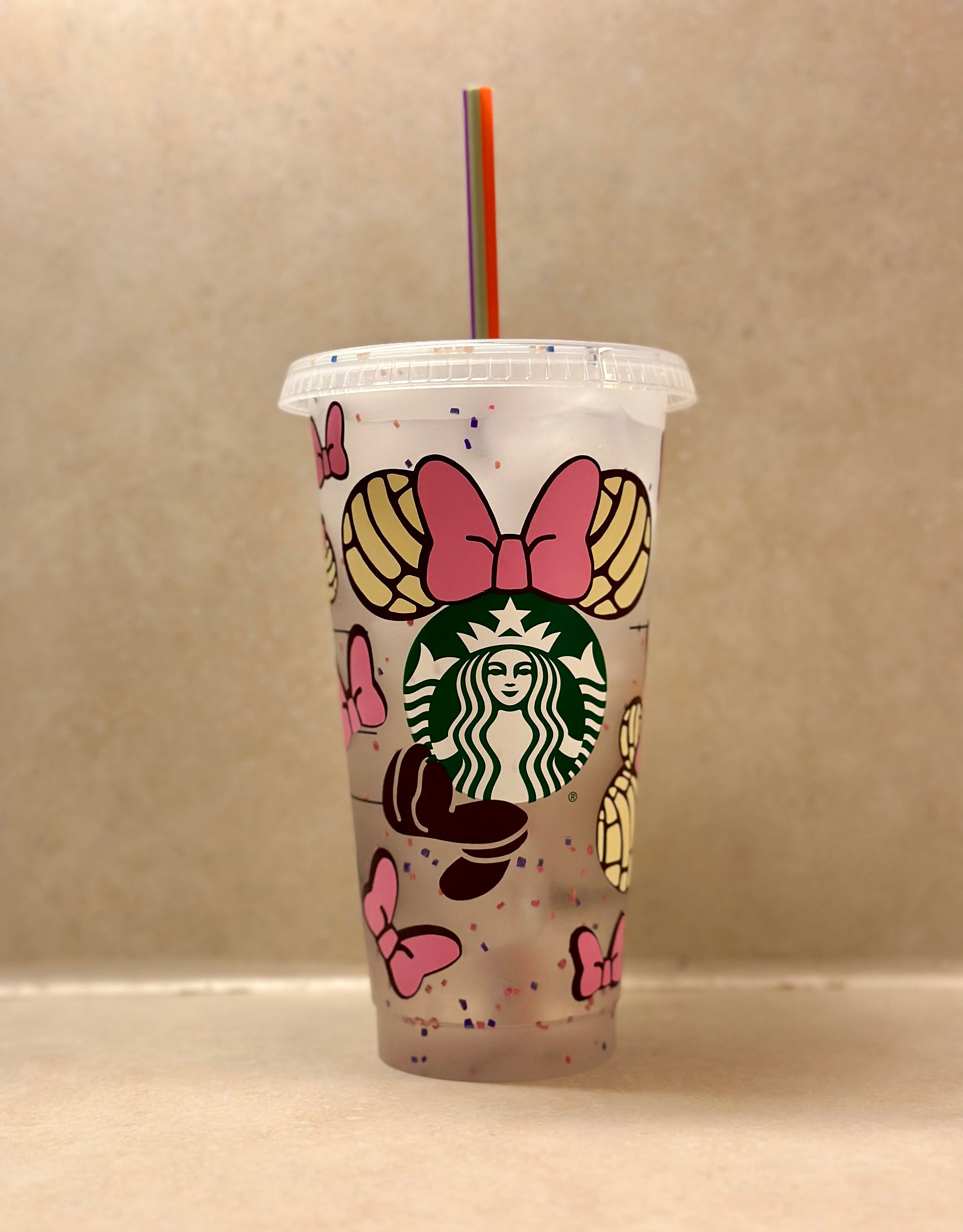 Minnie Conchas Tumbler Starbucks Cold Cup Starbucks Cup 