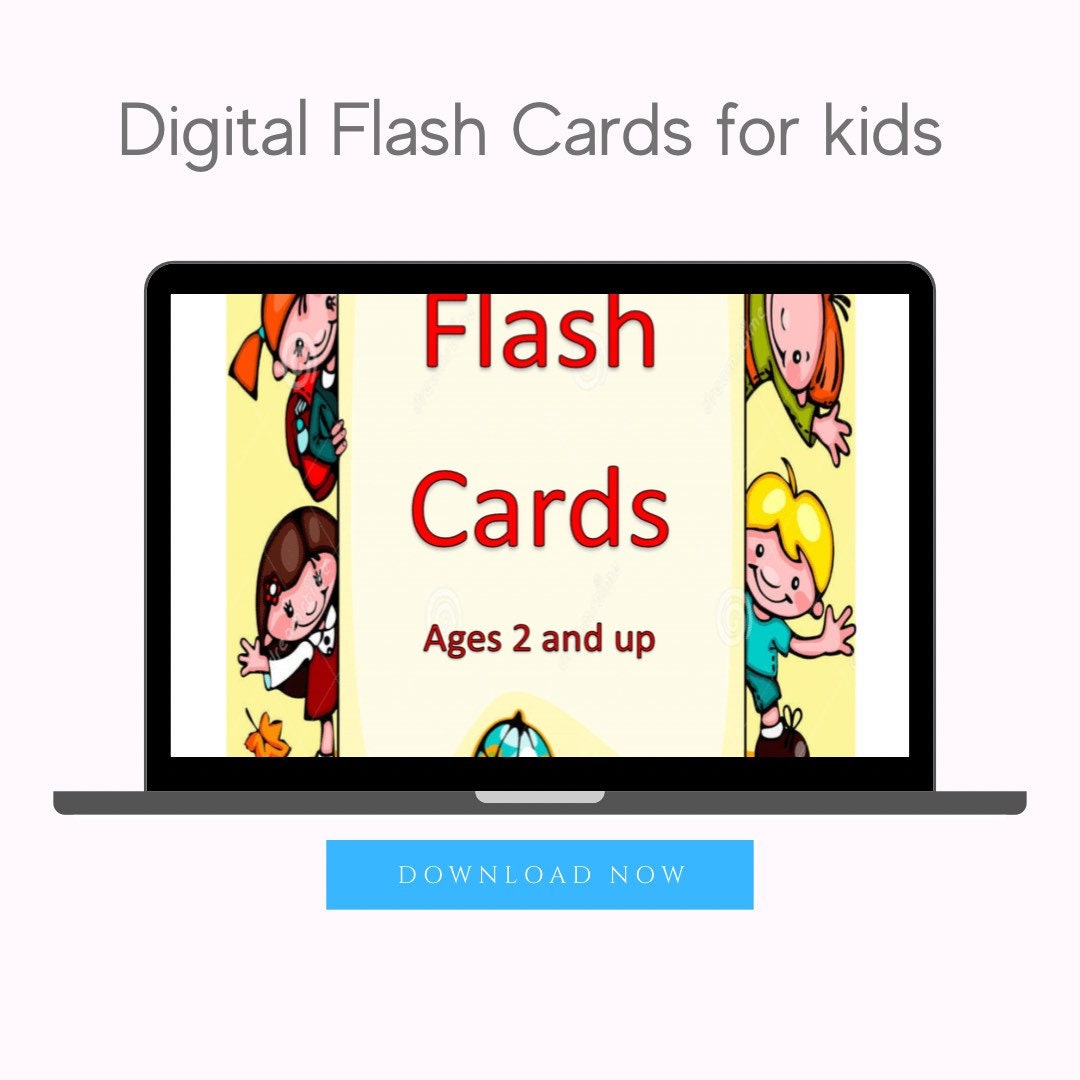 ABC Digital Flash Cards for Kids Etsy