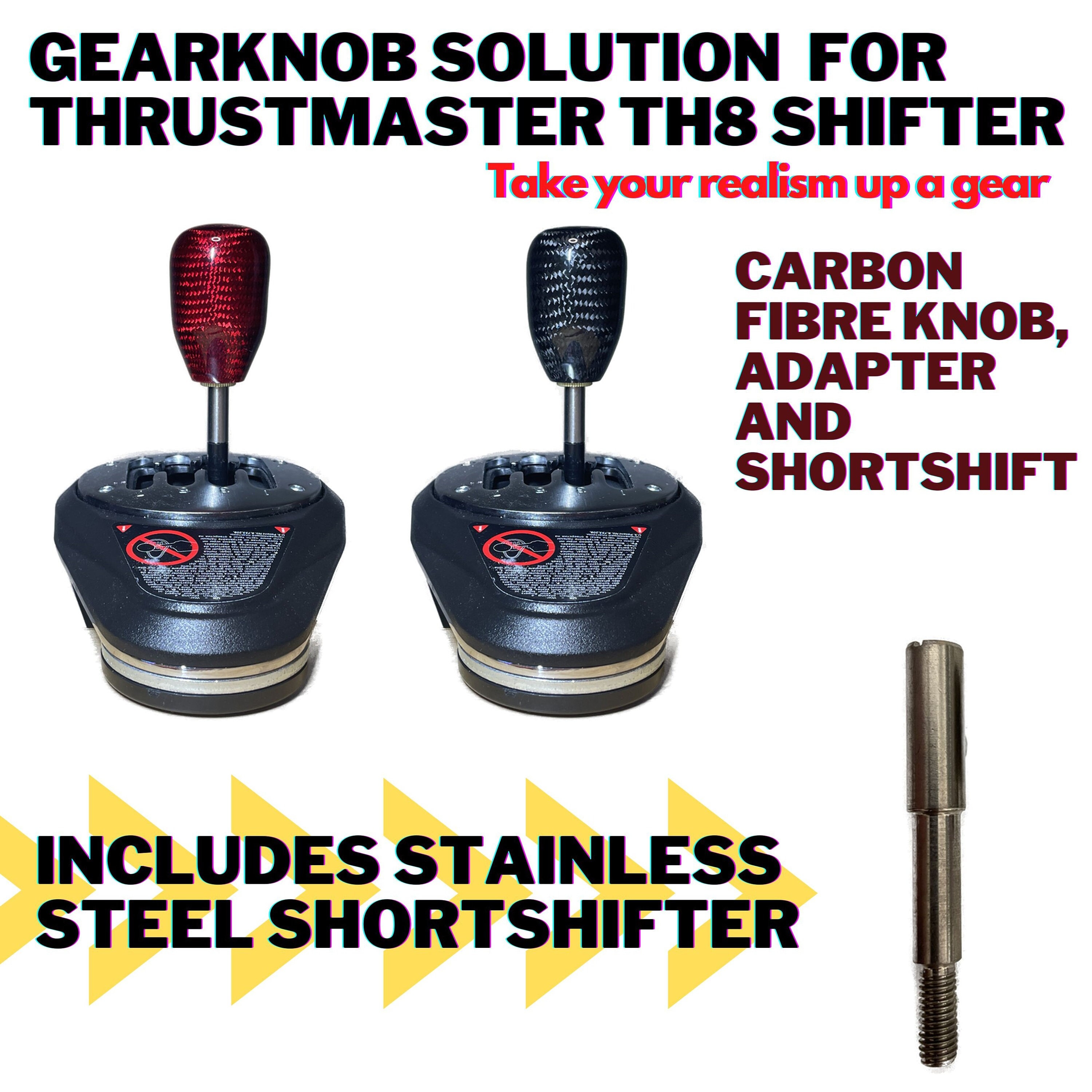 Thrustmaster TH8A & TH8RS Short Shifter Mod Including Carbon Gear 