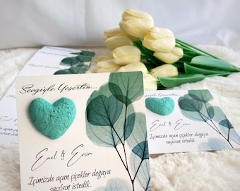 Let Love Grow, carta di semi per matrimonio, coltiva fiori selvatici, bomboniere di carta di semi per matrimonio, biglietto di ringraziamento per gli ospiti, sposa, matrimonio, bomboniera