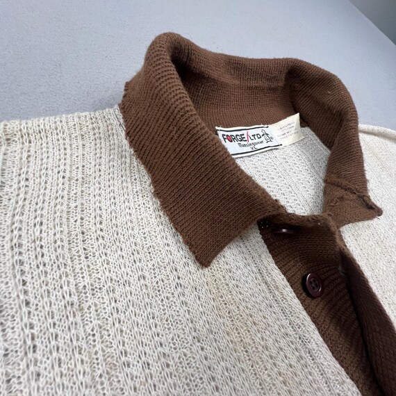 Forge Ltd Munsingwear Knit Polo Mens XL Paper Thin Linen Blend Vintage Retro View 6