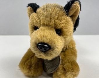 Russ Berrie Yomiko Classics German Shepherd Plush 12in Tan Black Dog